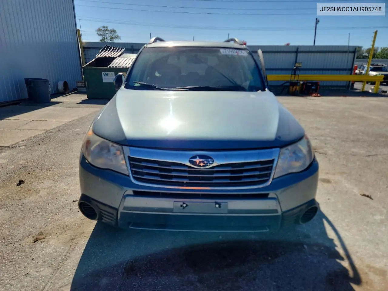 2010 SUBARU FORESTER VIN JF2SH6CC1AH905748 — фото 5