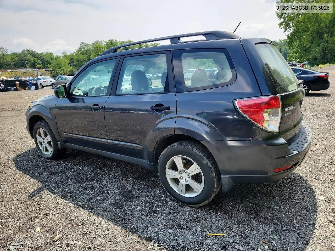 2011 SUBARU FORESTER VIN JF2SHABC3BH735026 — фото 2