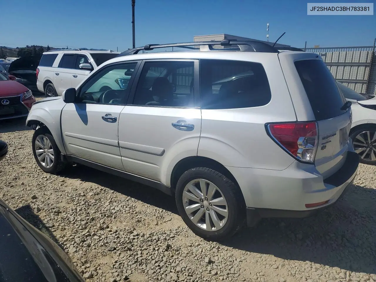 2011 SUBARU FORESTER VIN JF2SHADC3BH783381 — фото 2