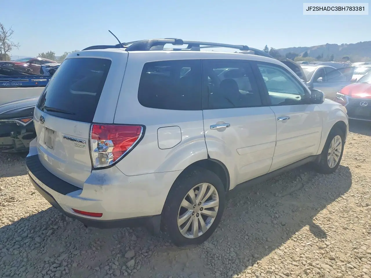 2011 SUBARU FORESTER VIN JF2SHADC3BH783381 — фото 3