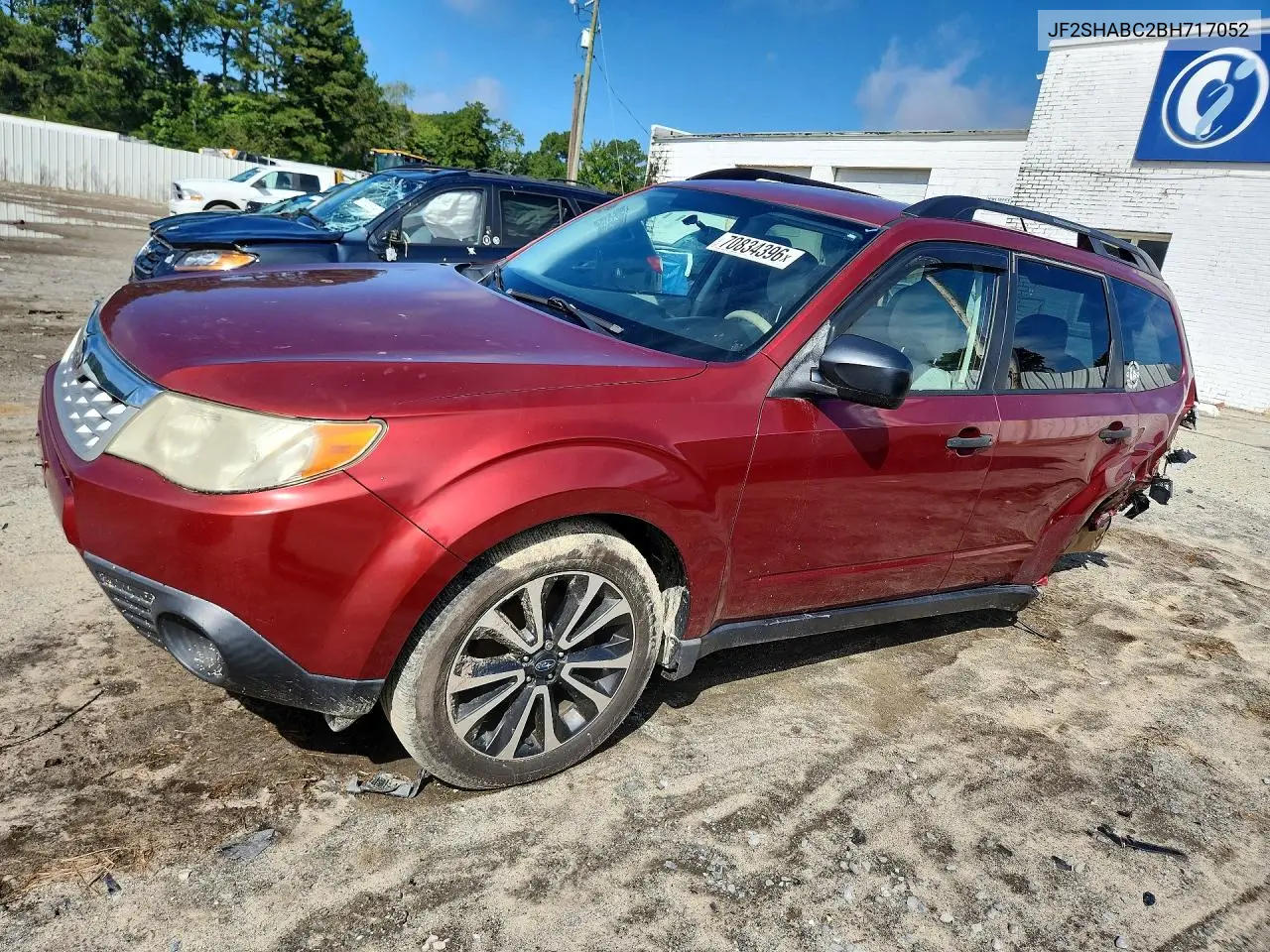 SUBARU FORESTER 2011, VIN JF2SHABC2BH717052