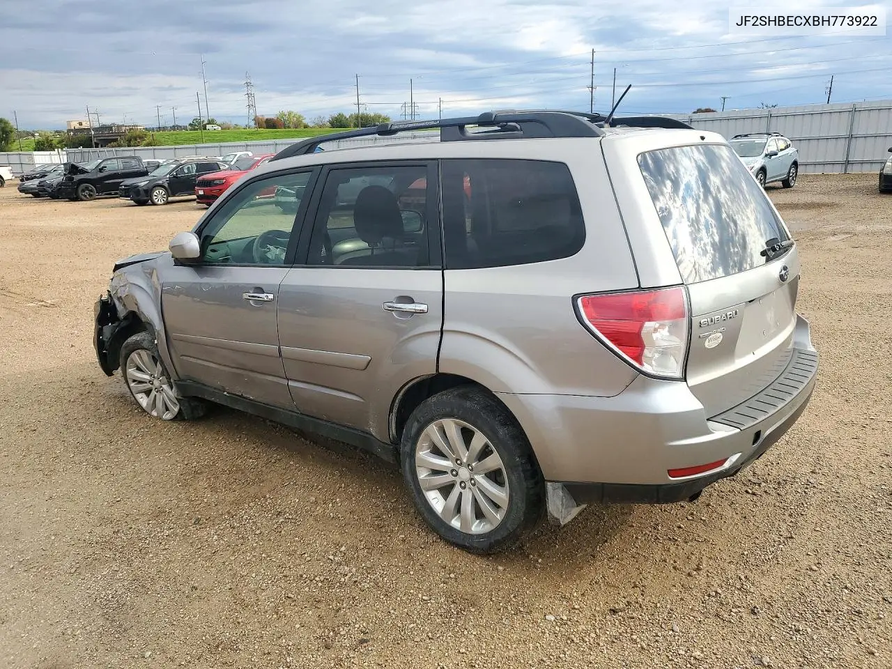 2011 SUBARU FORESTER VIN JF2SHBECXBH773922 — фото 2