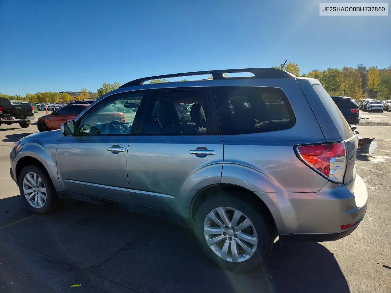 2011 SUBARU FORESTER VIN JF2SHACC0BH732860 — фото 2