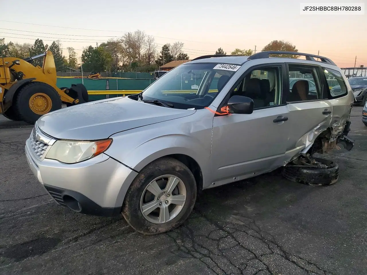 SUBARU FORESTER 2011, VIN JF2SHBBC8BH780288