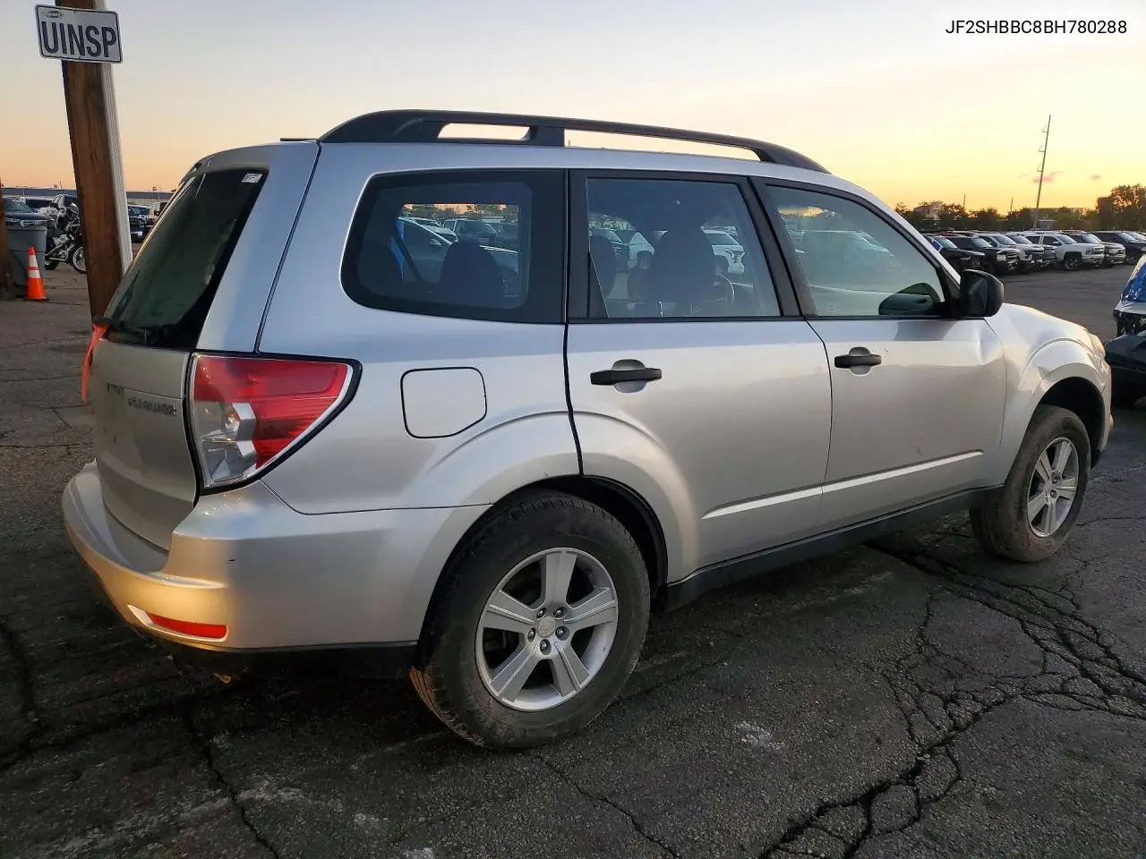 2011 SUBARU FORESTER VIN JF2SHBBC8BH780288 — фото 3