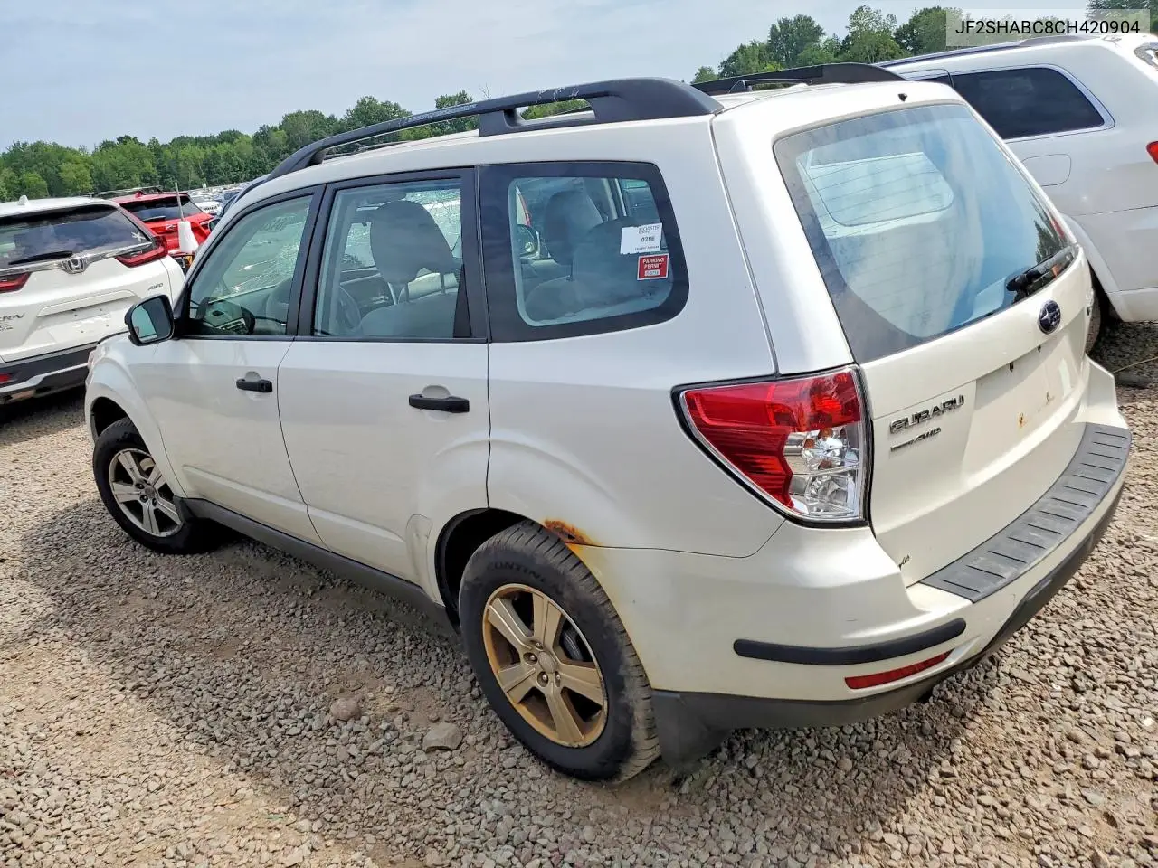 2012 SUBARU FORESTER VIN JF2SHABC8CH420904 — фото 2