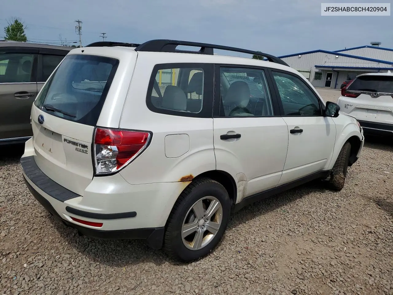 2012 SUBARU FORESTER VIN JF2SHABC8CH420904 — фото 3