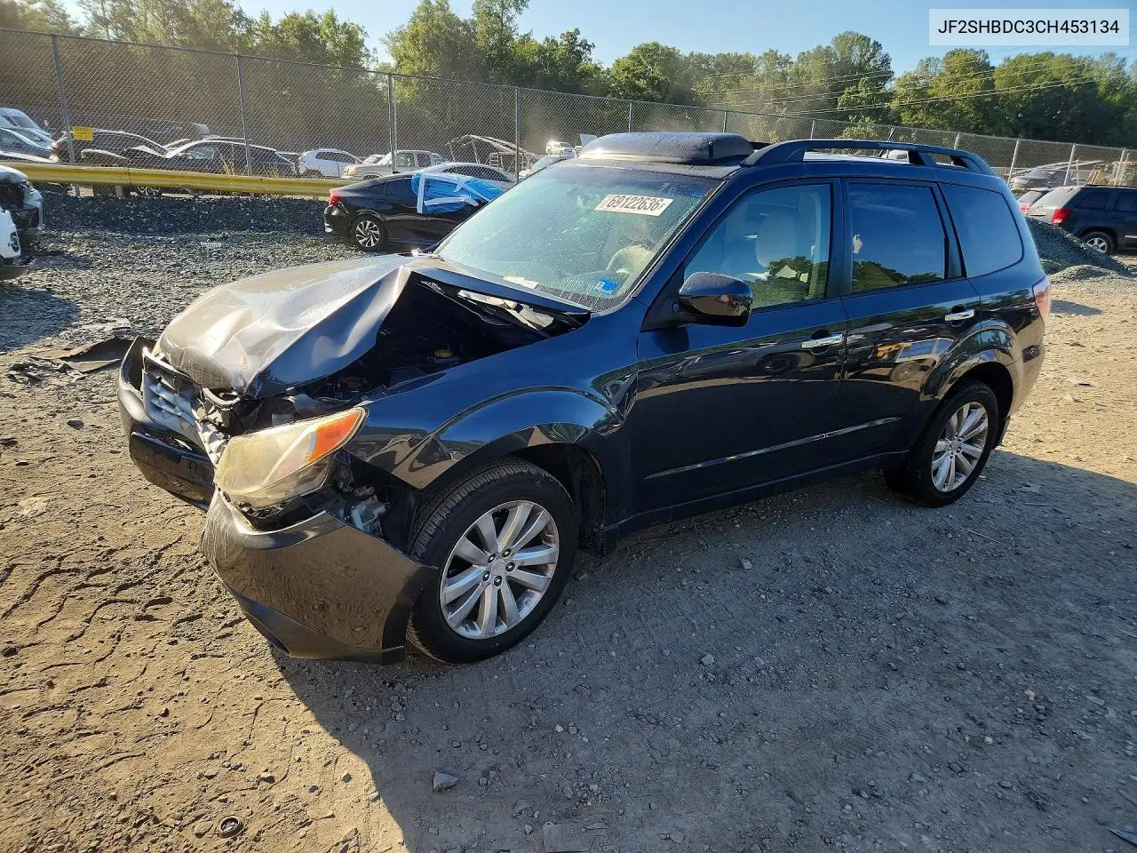 SUBARU FORESTER 2012, VIN JF2SHBDC3CH453134