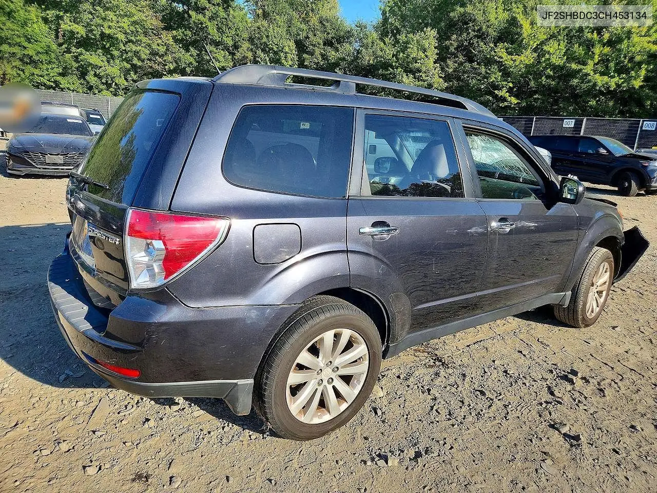 2012 SUBARU FORESTER VIN JF2SHBDC3CH453134 — фото 3