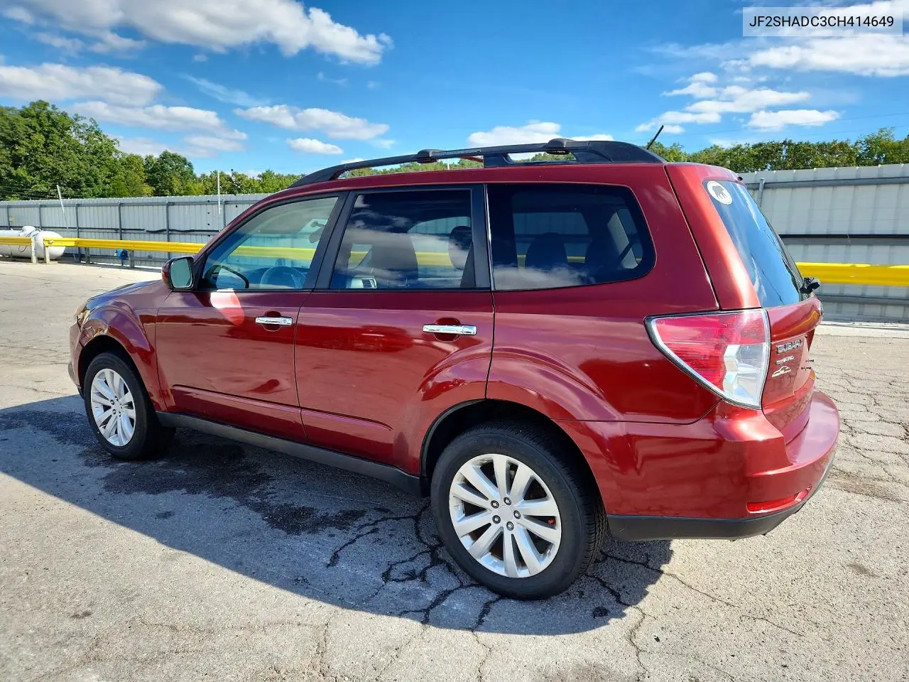 2012 SUBARU FORESTER VIN JF2SHADC3CH414649 — фото 2