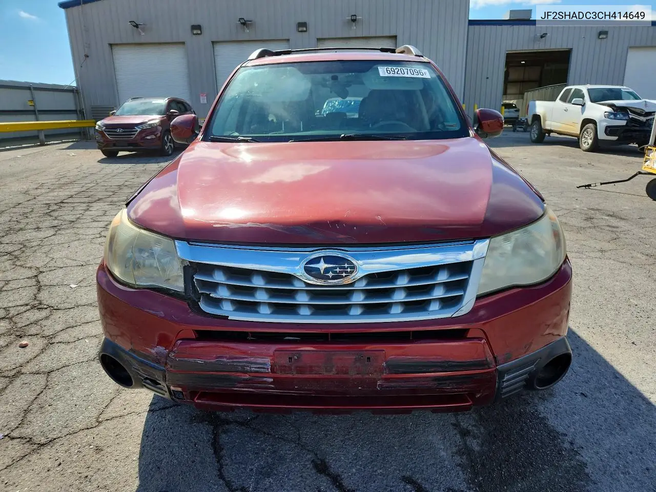 2012 SUBARU FORESTER VIN JF2SHADC3CH414649 — фото 5