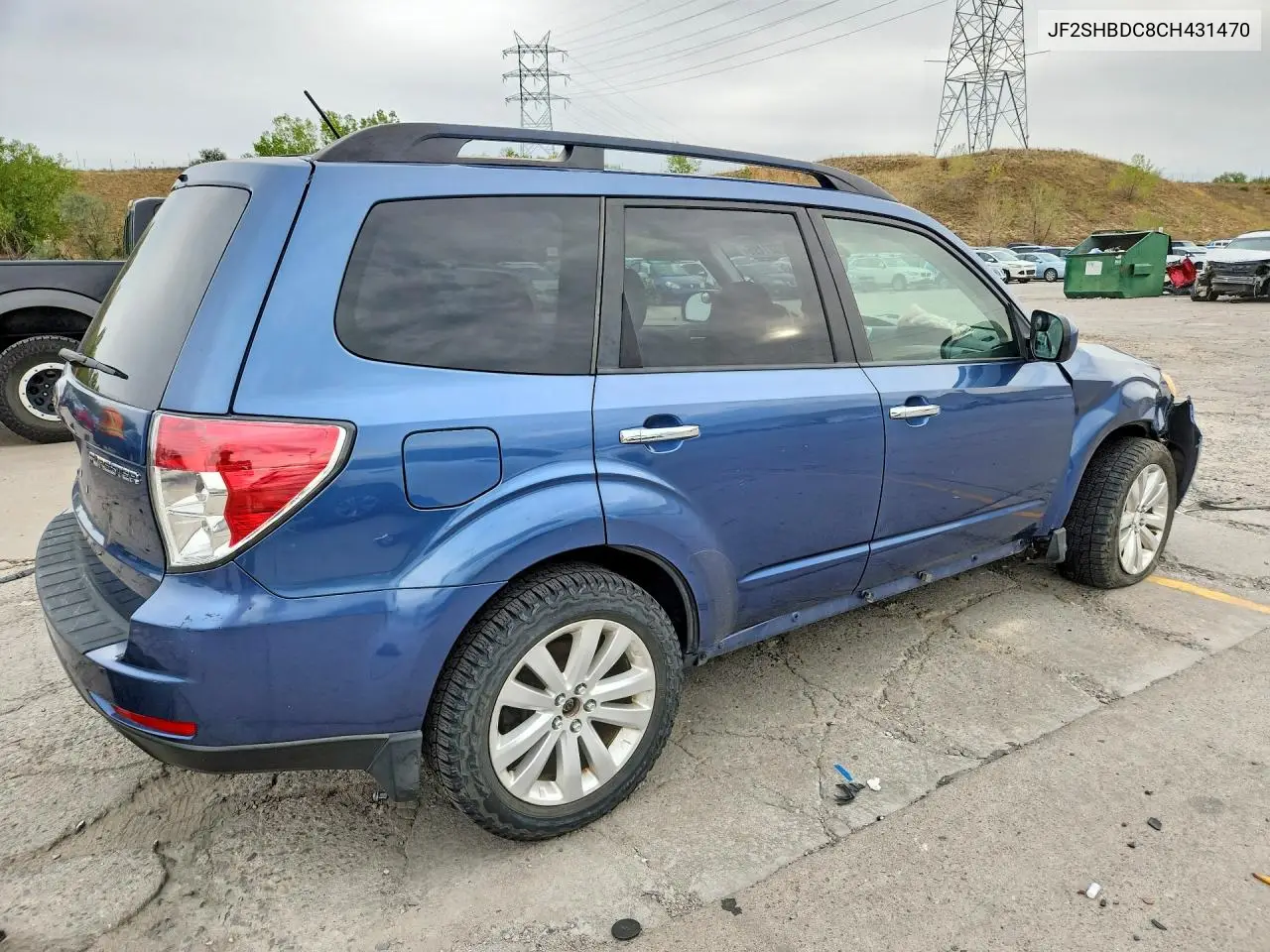 2012 SUBARU FORESTER VIN JF2SHBDC8CH431470 — фото 3