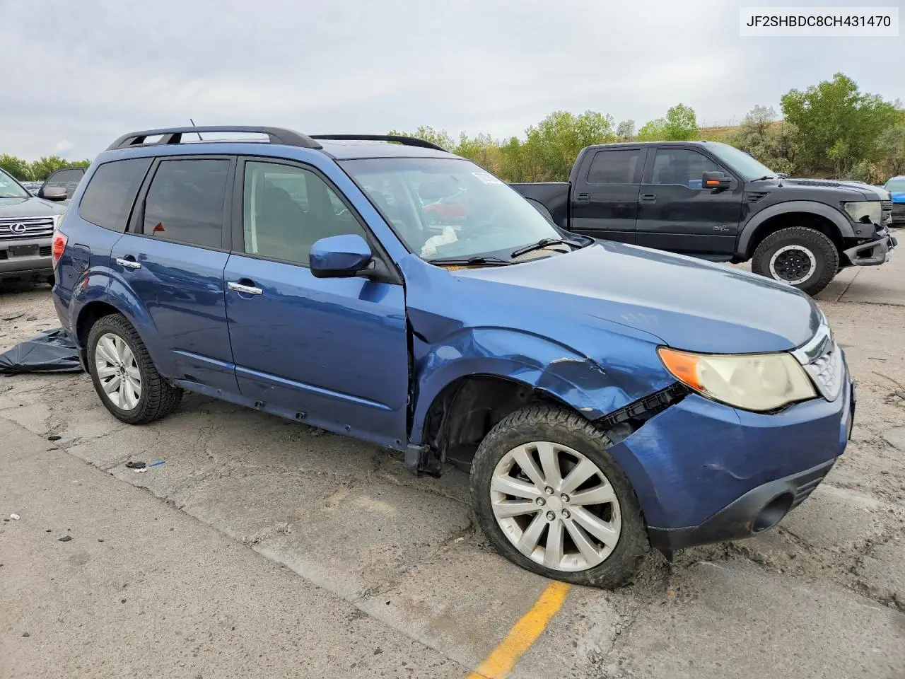 2012 SUBARU FORESTER VIN JF2SHBDC8CH431470 — фото 4