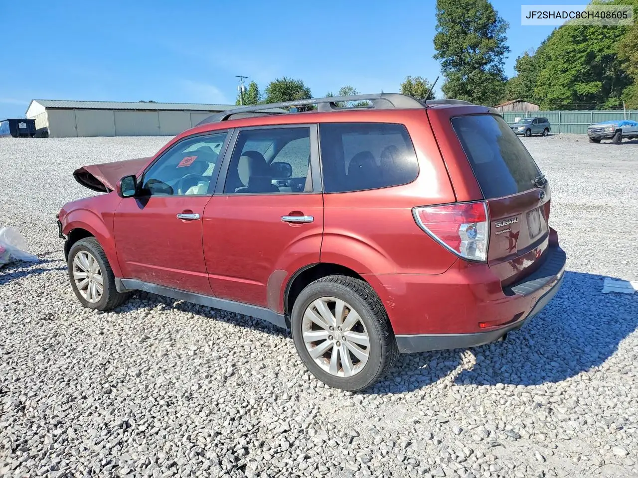 2012 SUBARU FORESTER VIN JF2SHADC8CH408605 — фото 2