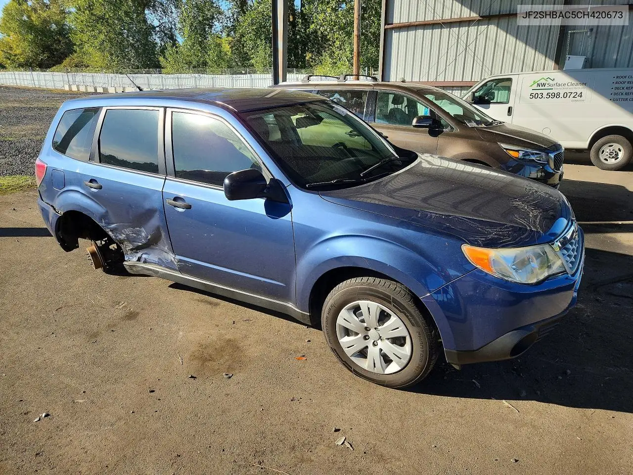 2012 SUBARU FORESTER VIN JF2SHBAC5CH420673 — фото 4