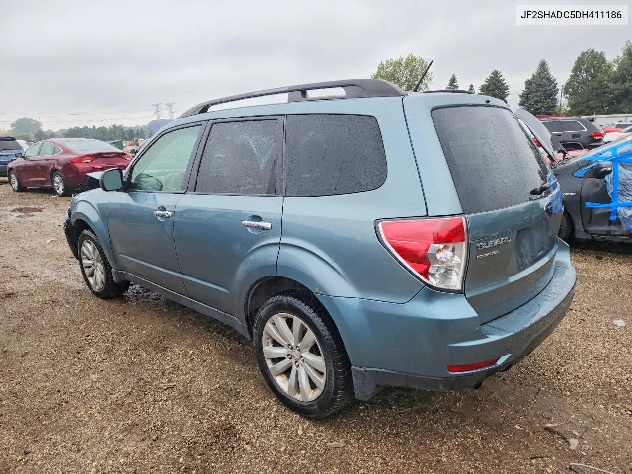 2013 SUBARU FORESTER VIN JF2SHADC5DH411186 — фото 2