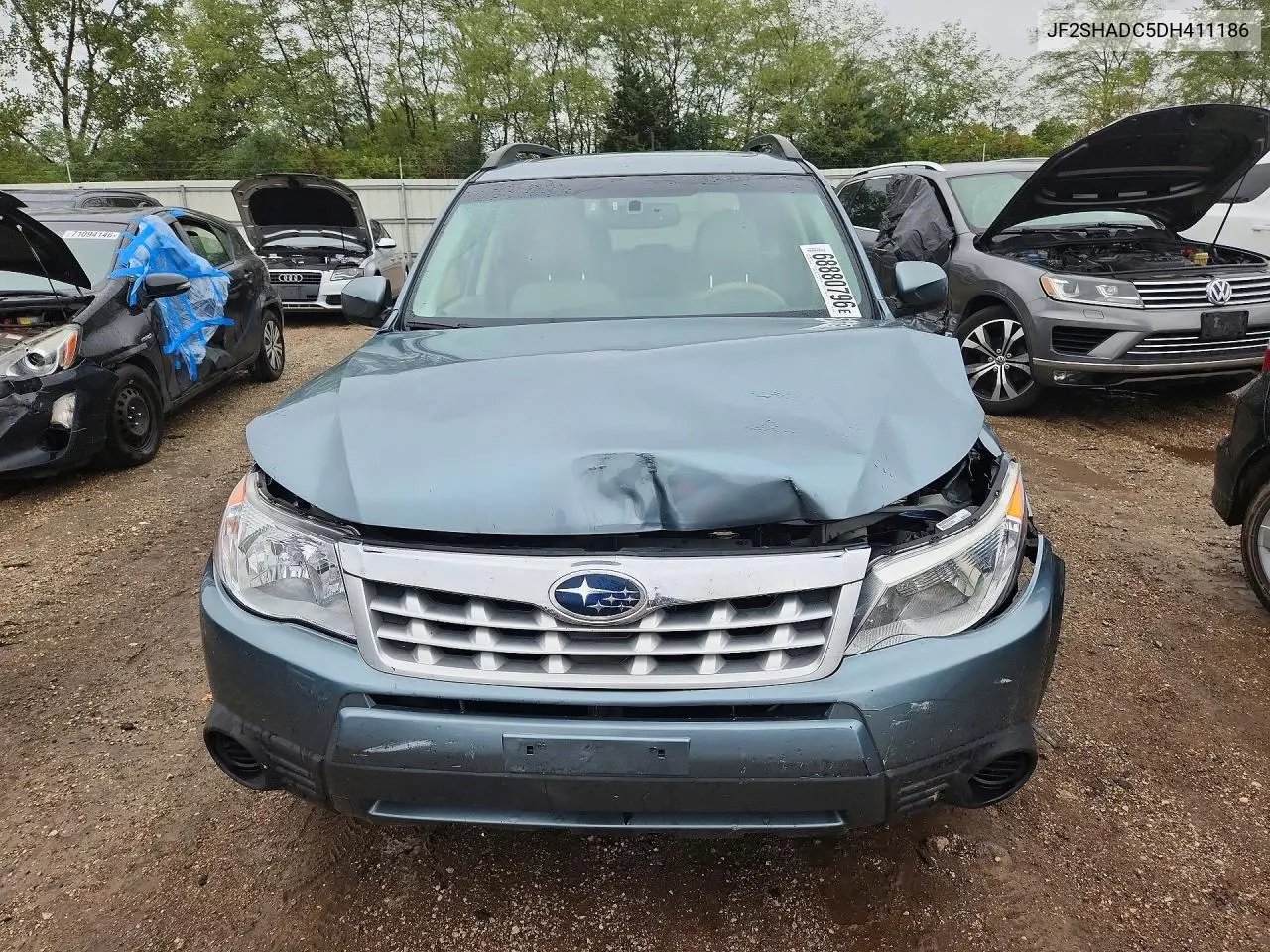 2013 SUBARU FORESTER VIN JF2SHADC5DH411186 — фото 5