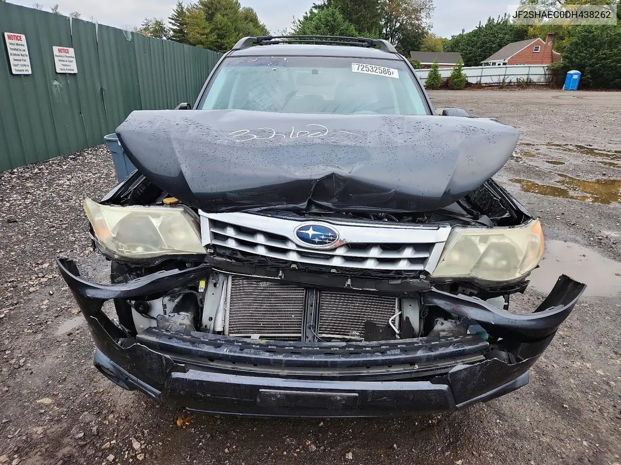 2013 SUBARU FORESTER VIN JF2SHAEC0DH438262 — фото 5