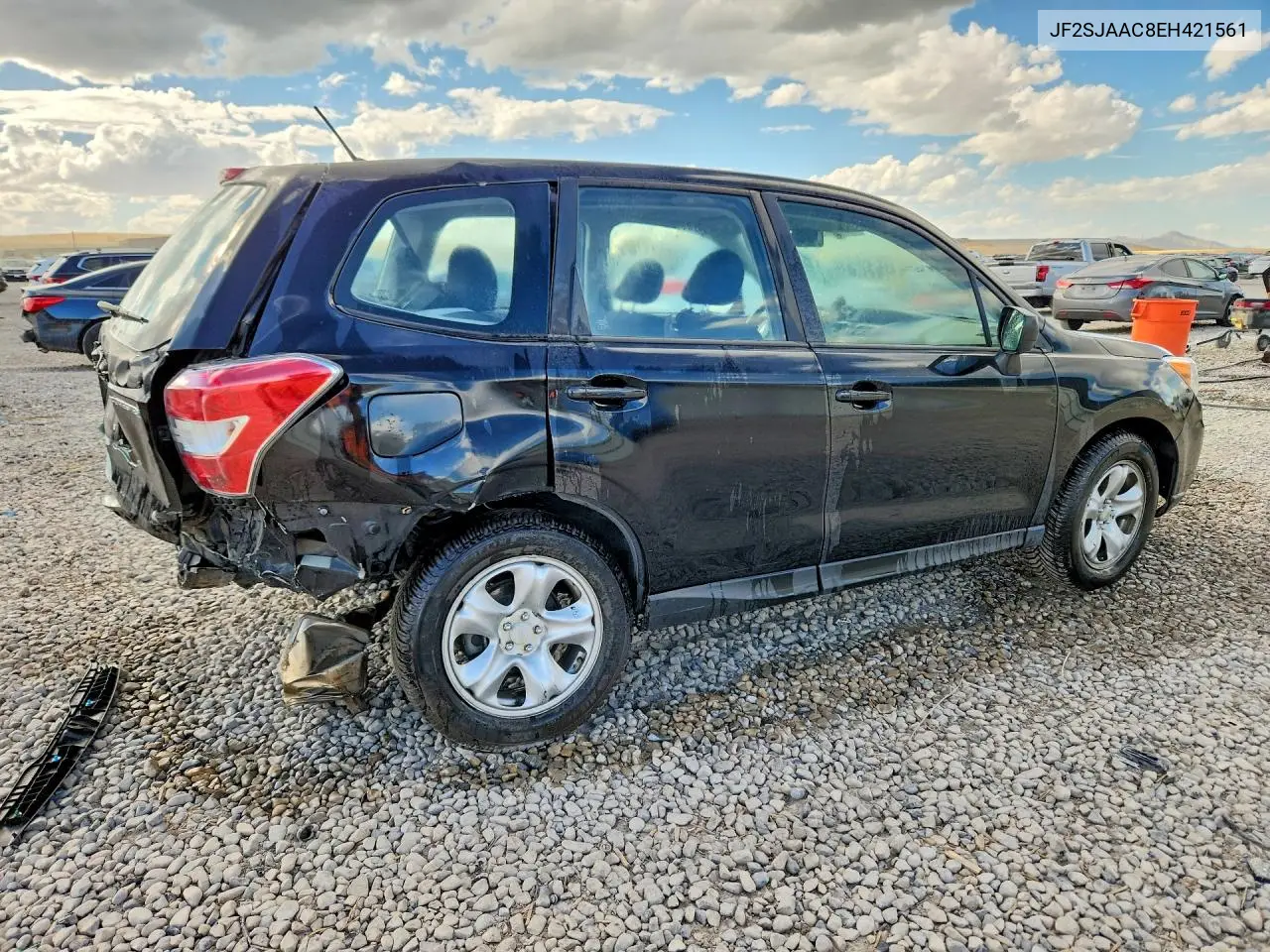 2014 SUBARU FORESTER VIN JF2SJAAC8EH421561 — фото 3