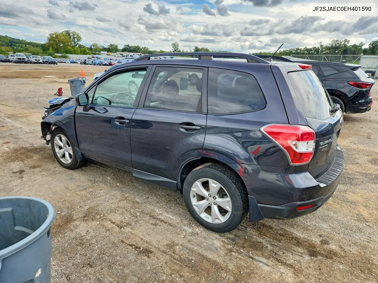 2014 SUBARU FORESTER VIN JF2SJAEC0EH401590 — фото 2