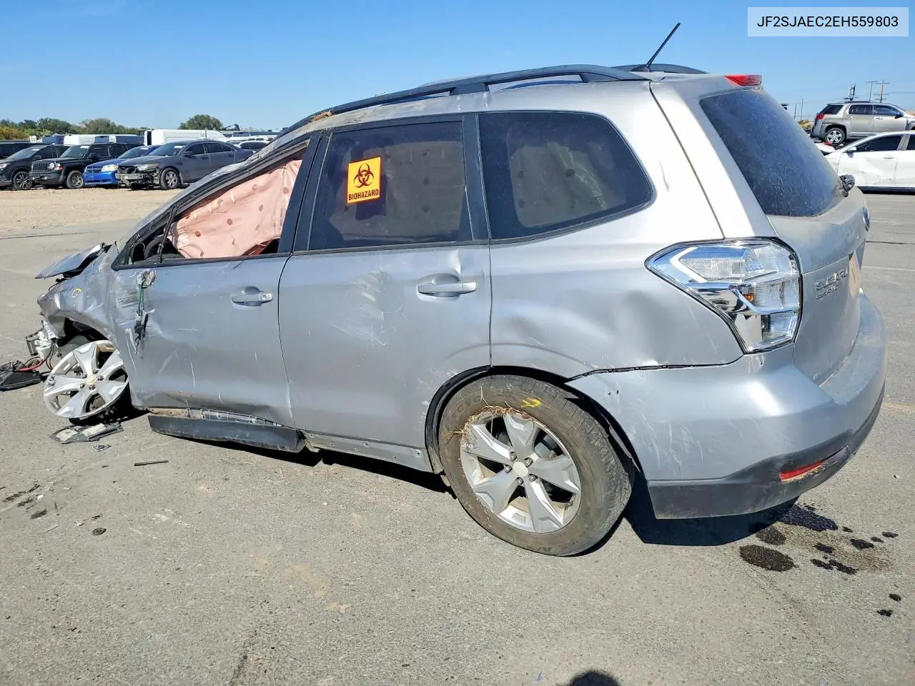 2014 SUBARU FORESTER VIN JF2SJAEC2EH559803 — фото 2