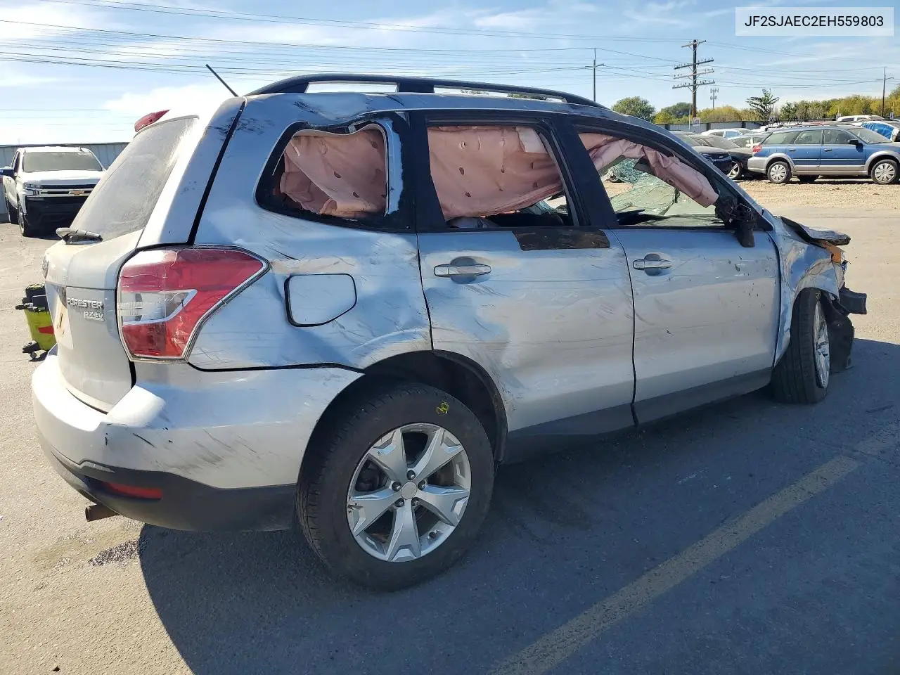2014 SUBARU FORESTER VIN JF2SJAEC2EH559803 — фото 3