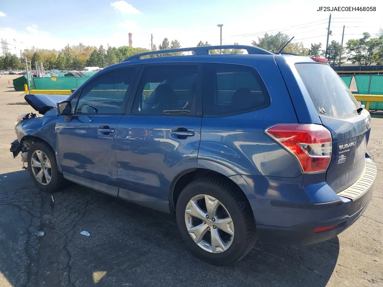 2014 SUBARU FORESTER VIN JF2SJAEC0EH468058 — фото 2