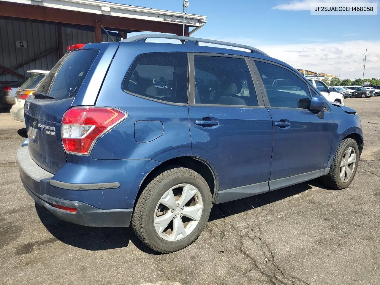 2014 SUBARU FORESTER VIN JF2SJAEC0EH468058 — фото 3