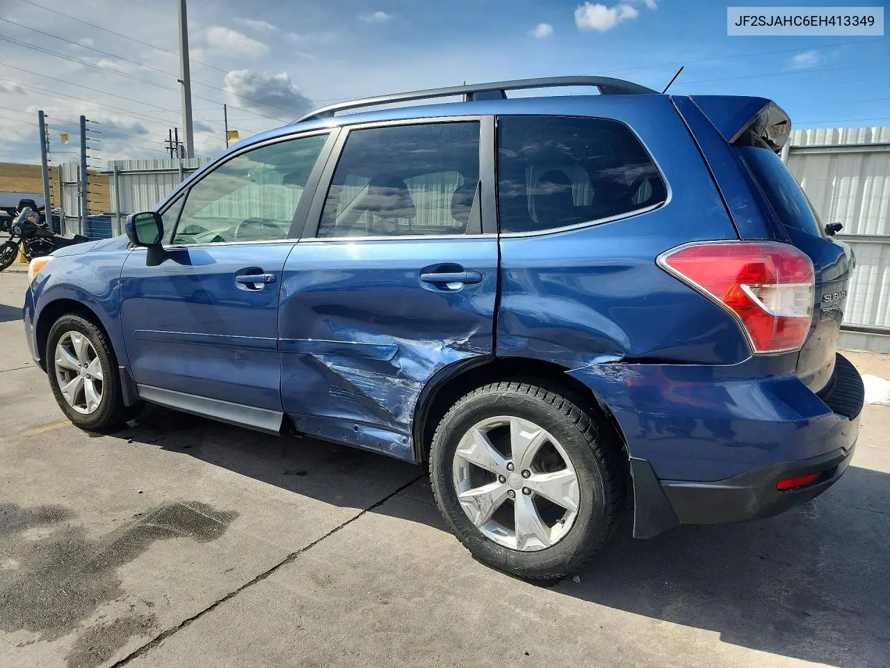 2014 SUBARU FORESTER VIN JF2SJAHC6EH413349 — фото 2
