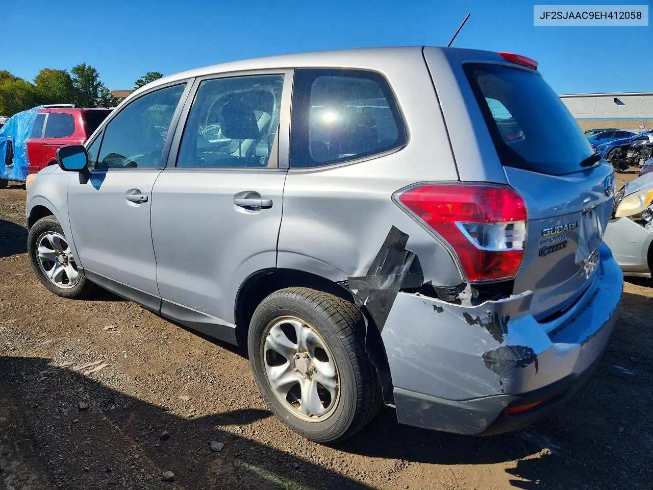2014 SUBARU FORESTER VIN JF2SJAAC9EH412058 — фото 2