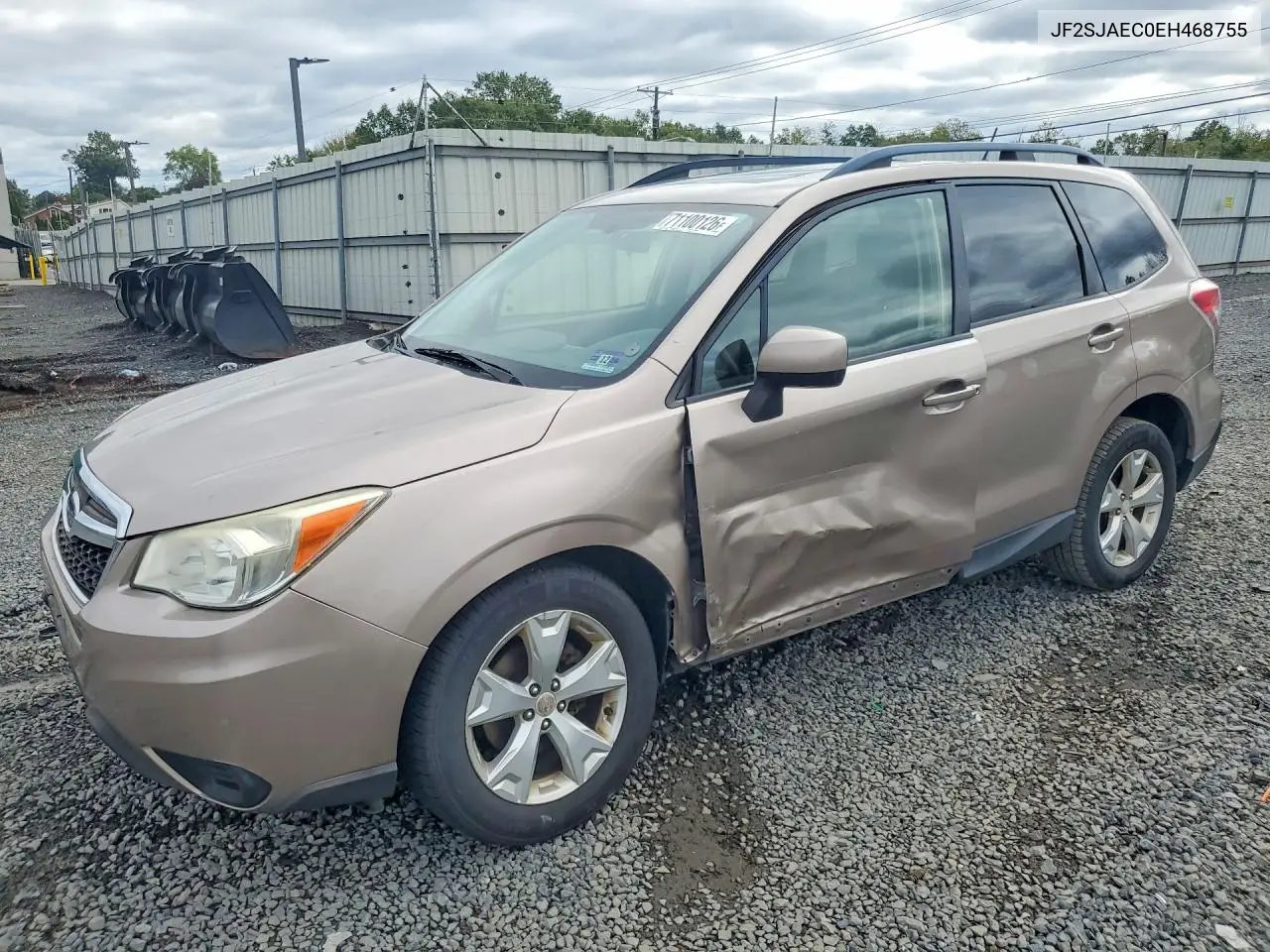SUBARU FORESTER 2014, VIN JF2SJAEC0EH468755