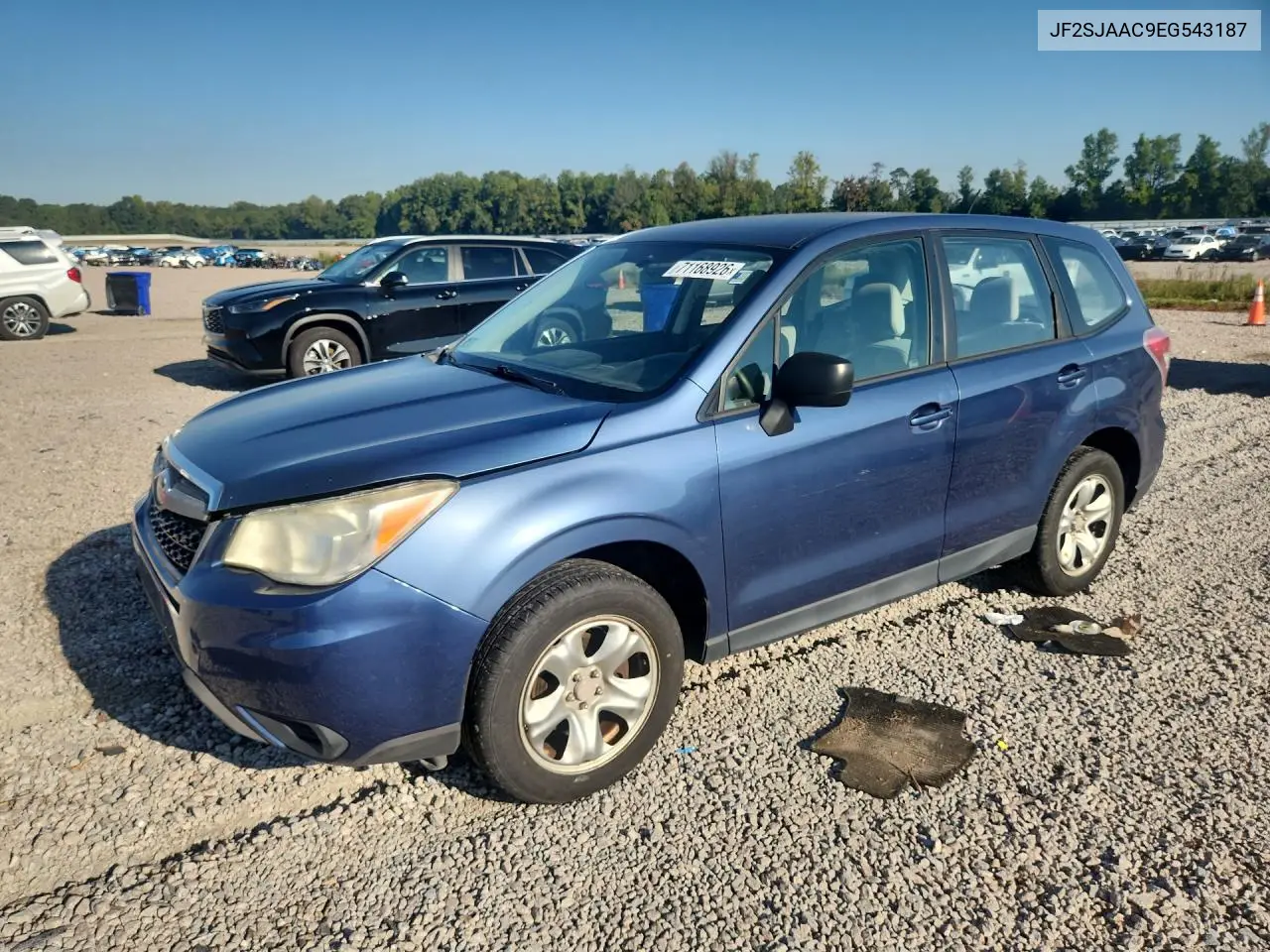 SUBARU FORESTER 2014, VIN JF2SJAAC9EG543187