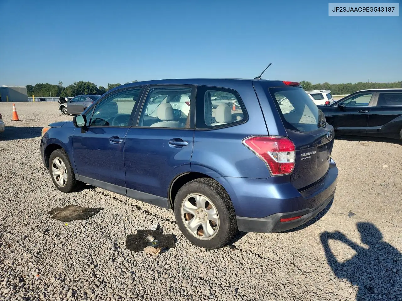 2014 SUBARU FORESTER VIN JF2SJAAC9EG543187 — фото 2