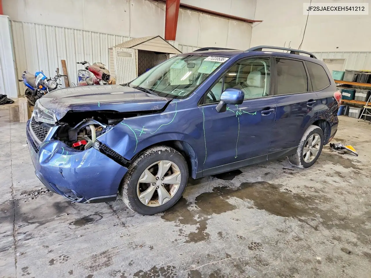 SUBARU FORESTER 2014, VIN JF2SJAECXEH541212