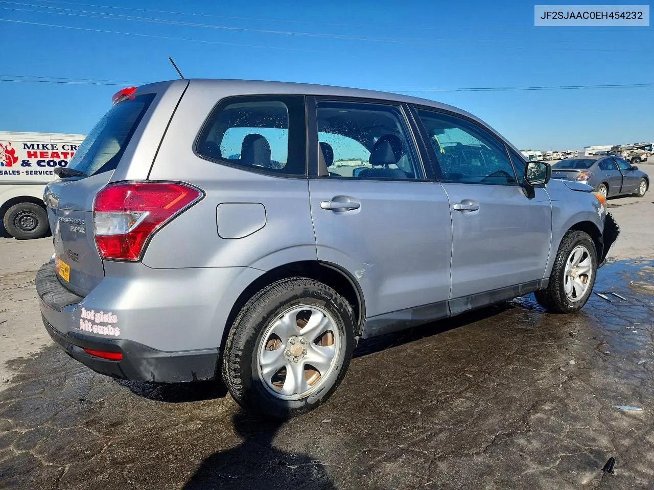 2014 SUBARU FORESTER VIN JF2SJAAC0EH454232 — фото 3