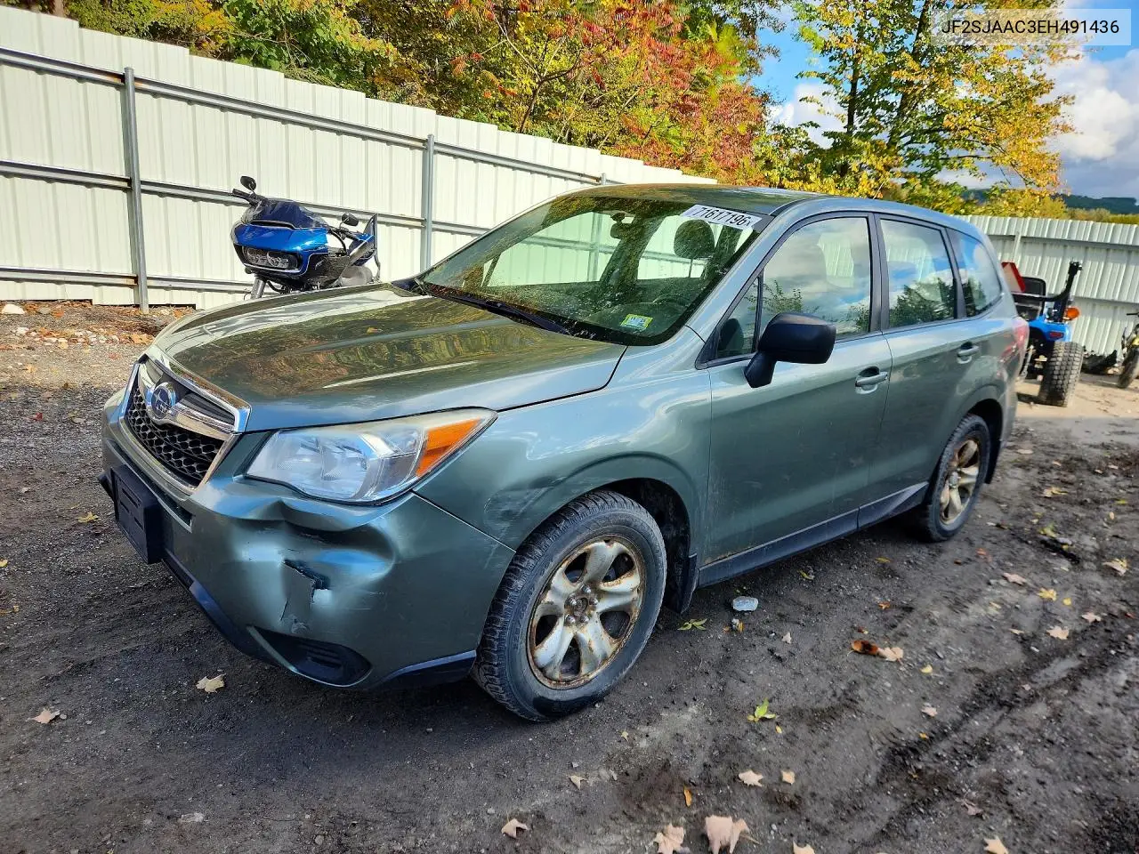 SUBARU FORESTER 2014, VIN JF2SJAAC3EH491436