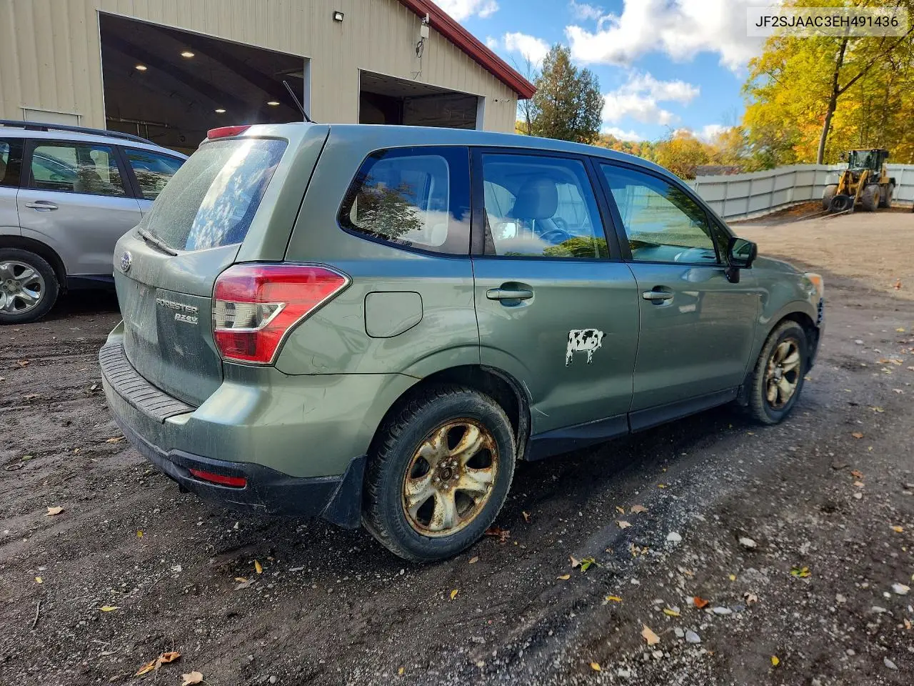 2014 SUBARU FORESTER VIN JF2SJAAC3EH491436 — фото 3