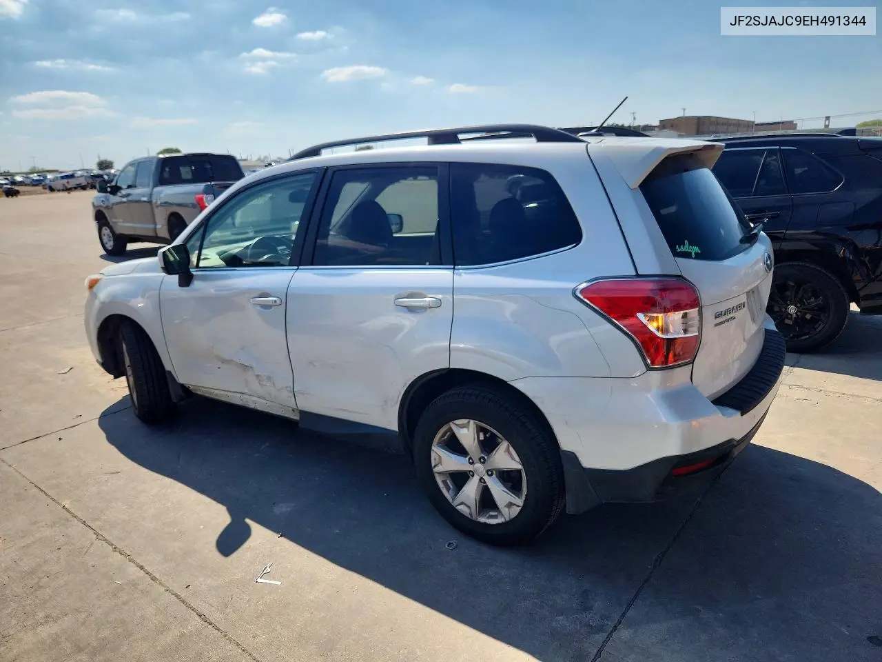 2014 SUBARU FORESTER VIN JF2SJAJC9EH491344 — фото 2