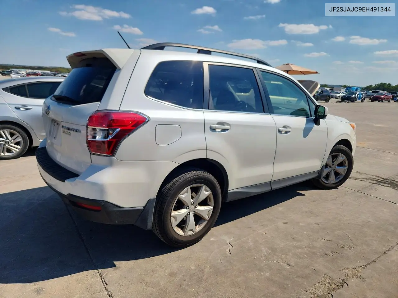 2014 SUBARU FORESTER VIN JF2SJAJC9EH491344 — фото 3