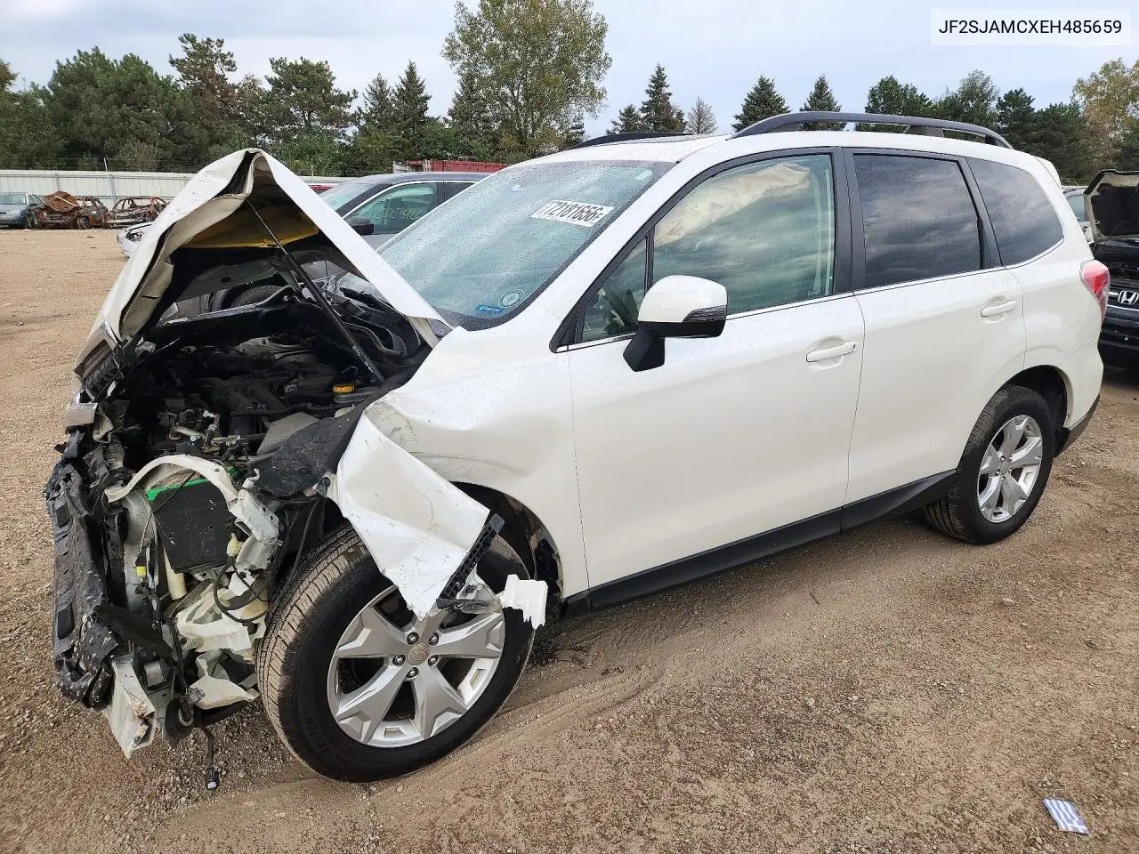 SUBARU FORESTER 2014, VIN JF2SJAMCXEH485659