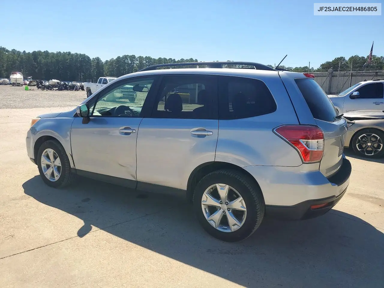2014 SUBARU FORESTER VIN JF2SJAEC2EH486805 — фото 2