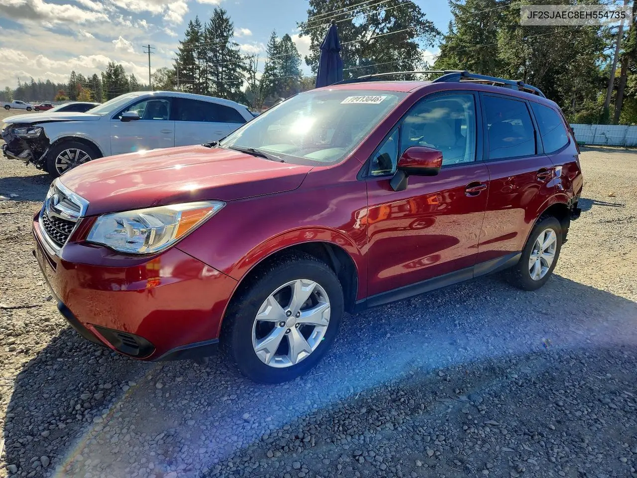 SUBARU FORESTER 2014, VIN JF2SJAEC8EH554735