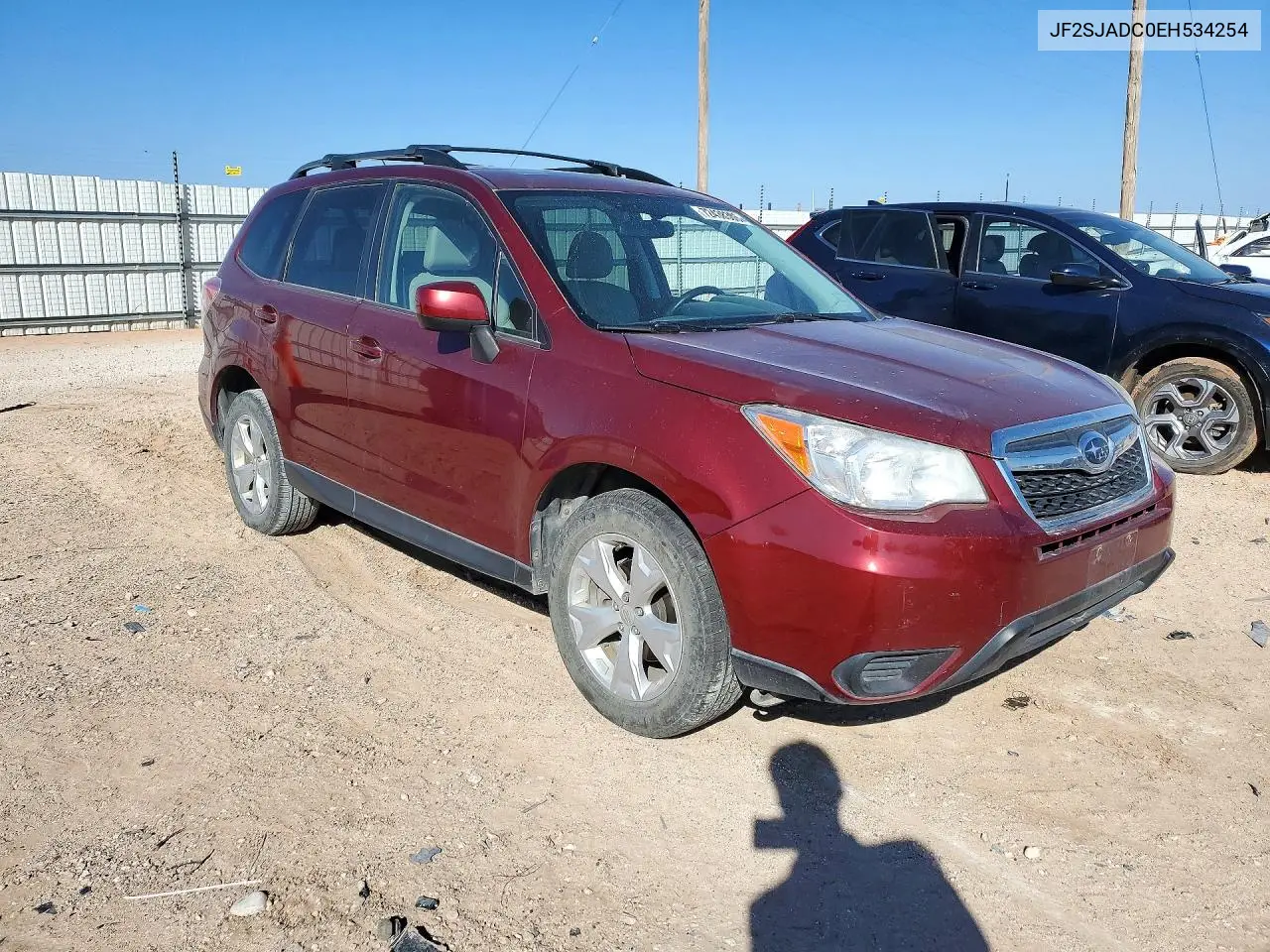 2014 SUBARU FORESTER VIN JF2SJADC0EH534254 — фото 4