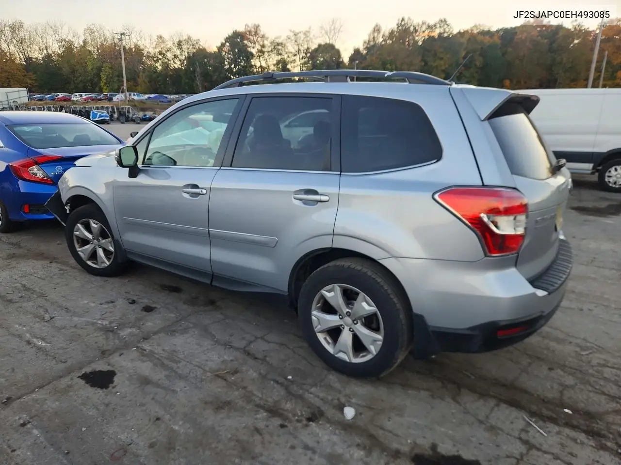 2014 SUBARU FORESTER VIN JF2SJAPC0EH493085 — фото 2