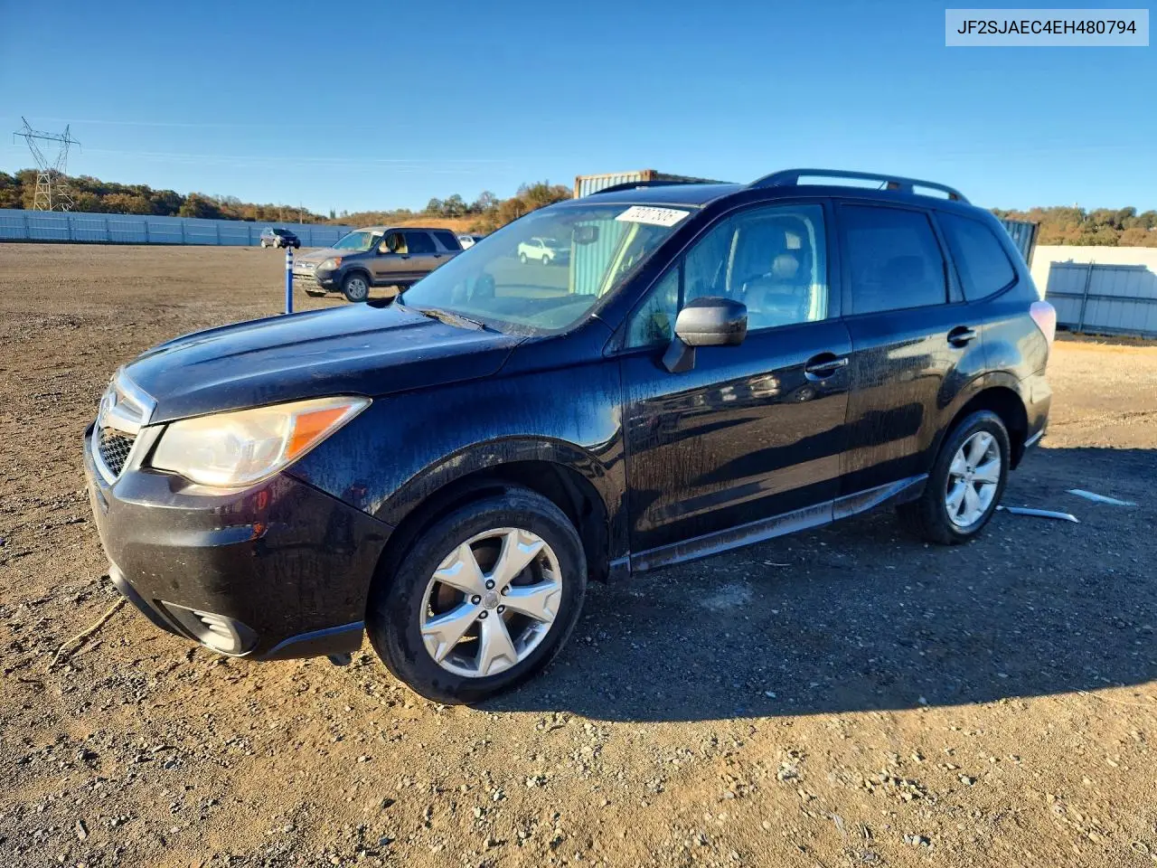SUBARU FORESTER 2014, VIN JF2SJAEC4EH480794
