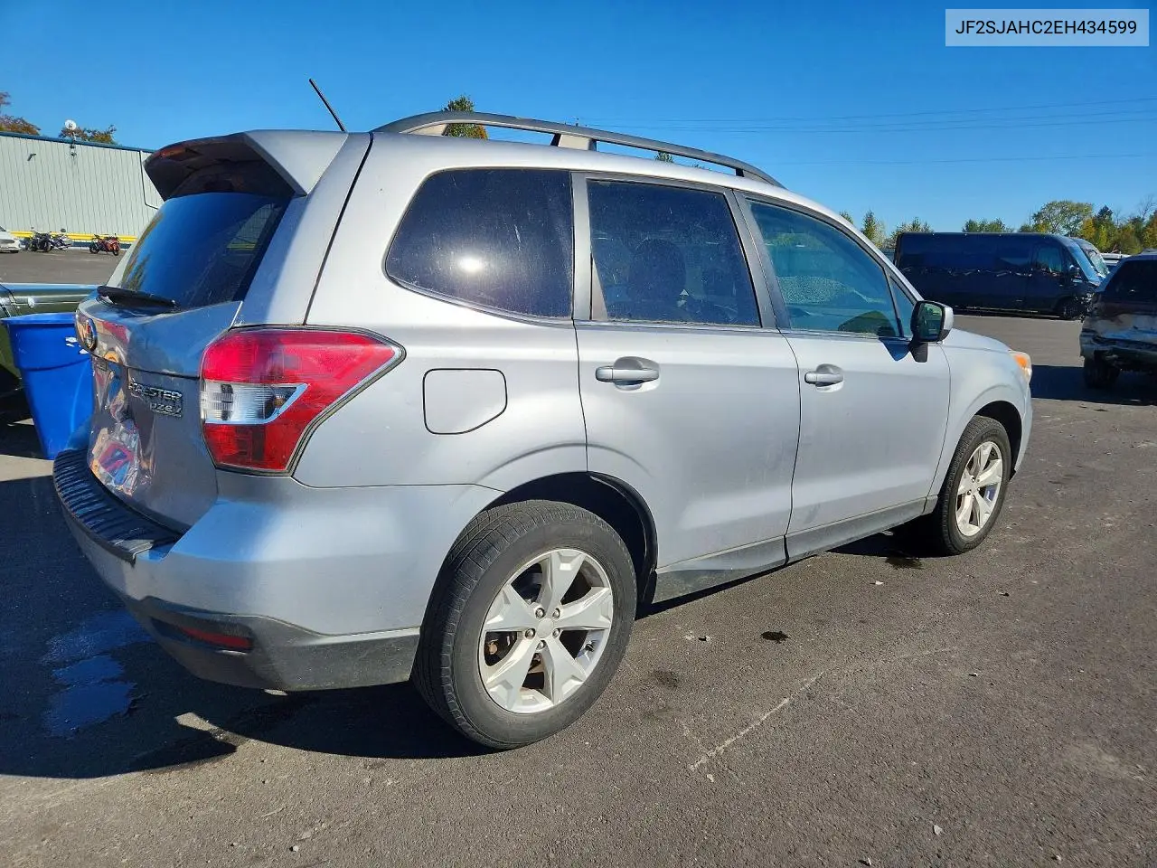 2014 SUBARU FORESTER VIN JF2SJAHC2EH434599 — фото 3