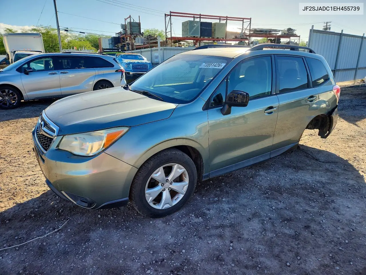 SUBARU FORESTER 2014, VIN JF2SJADC1EH455739