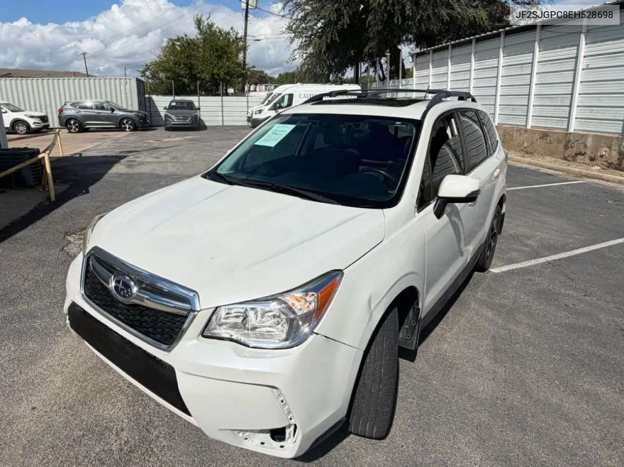 2014 SUBARU FORESTER VIN JF2SJGPC8EH528698 — фото 2