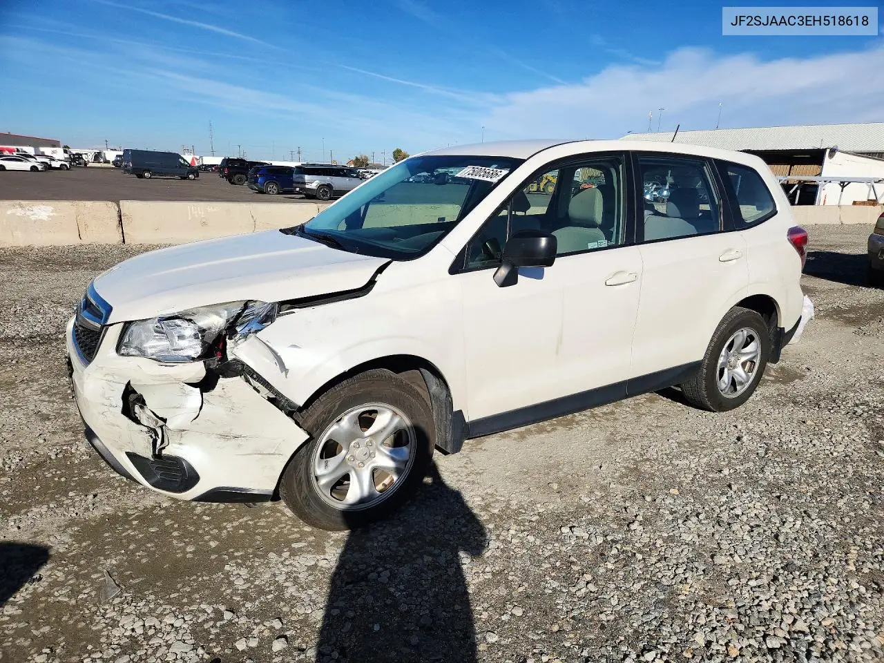 SUBARU FORESTER 2014, VIN JF2SJAAC3EH518618