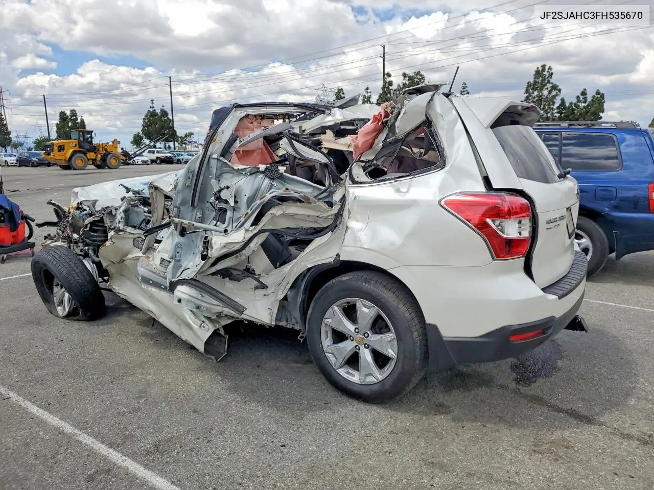 2015 SUBARU FORESTER VIN JF2SJAHC3FH535670 — фото 2